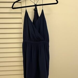 Madewell Navy silk Mini Dress